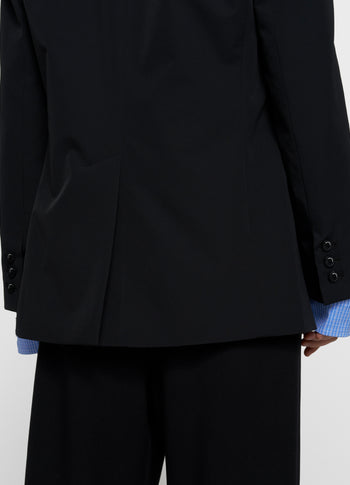 travel blazer dubbele manchet | black