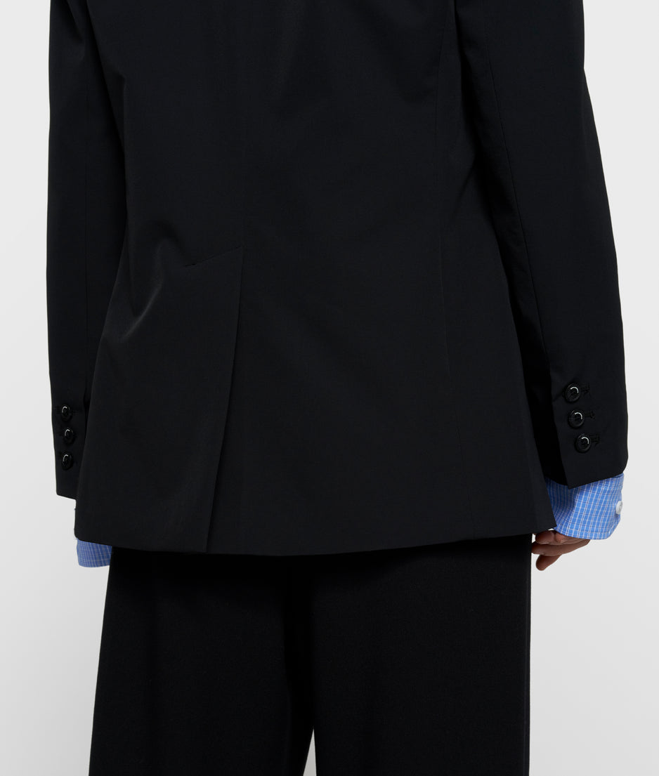 travel blazer dubbele manchet | black