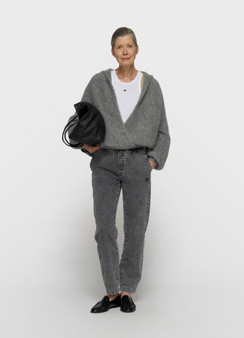 easy broek jog denim | black