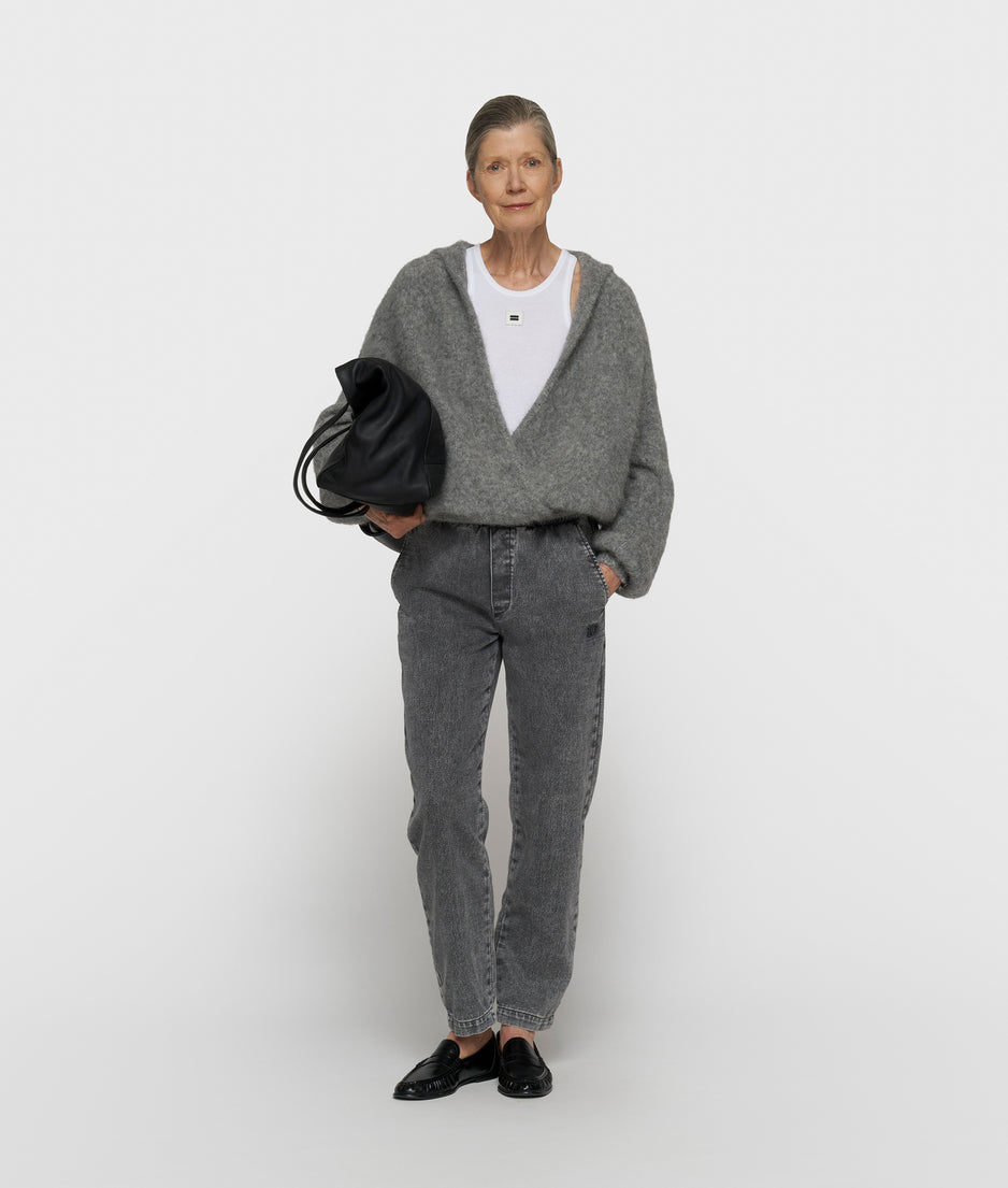 easy broek jog denim | black