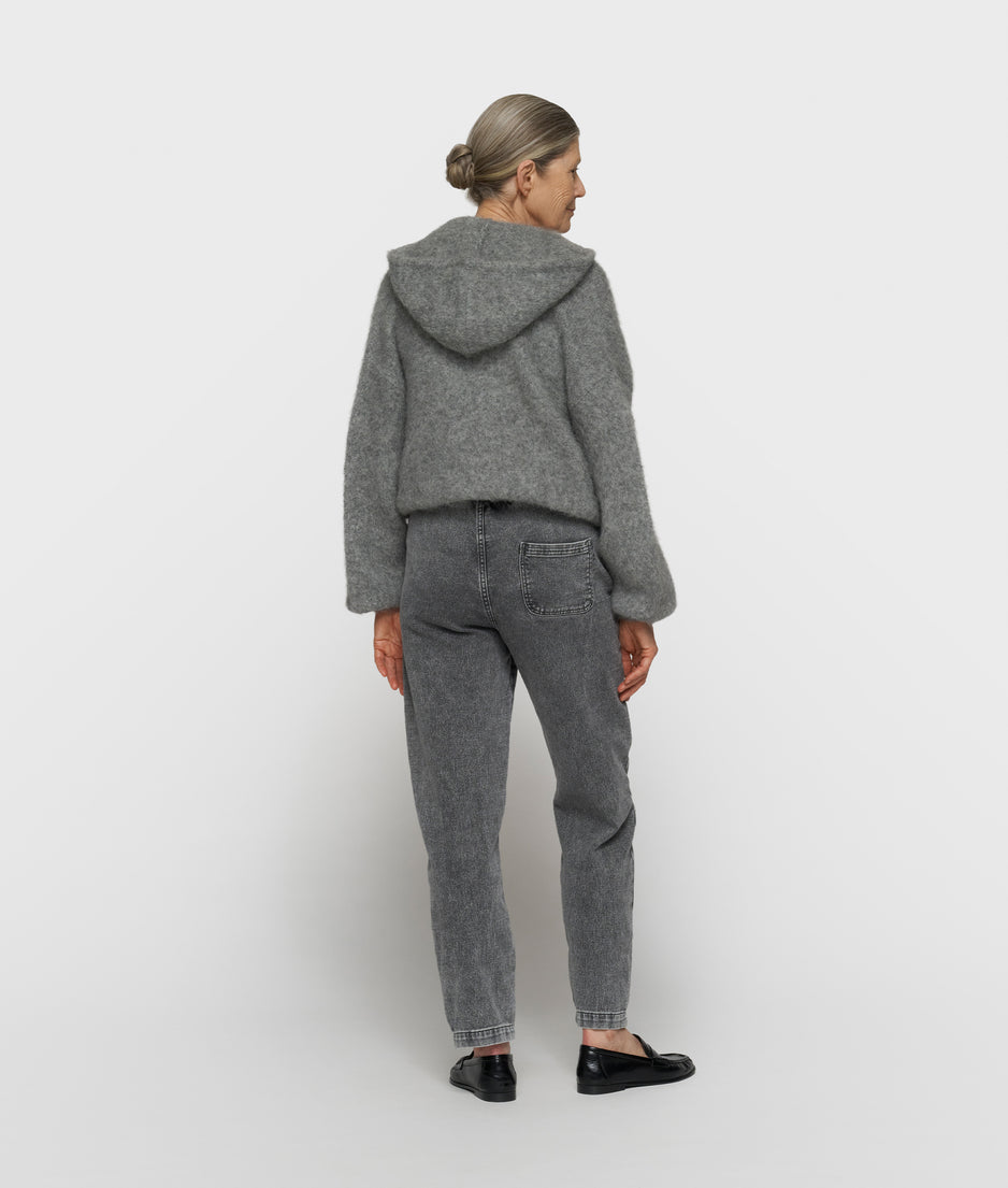 easy broek jog denim | black
