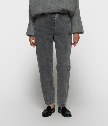 easy broek jog denim | black