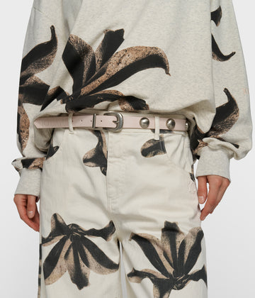 leather belt studs | powder