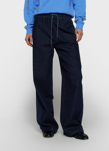 western broek chambray | dark blue