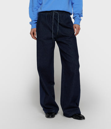 western broek chambray | dark blue
