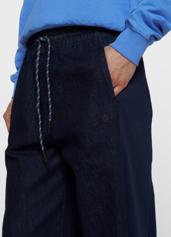 western broek chambray | dark blue