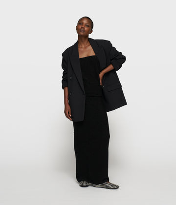 tube dress sparkle | black