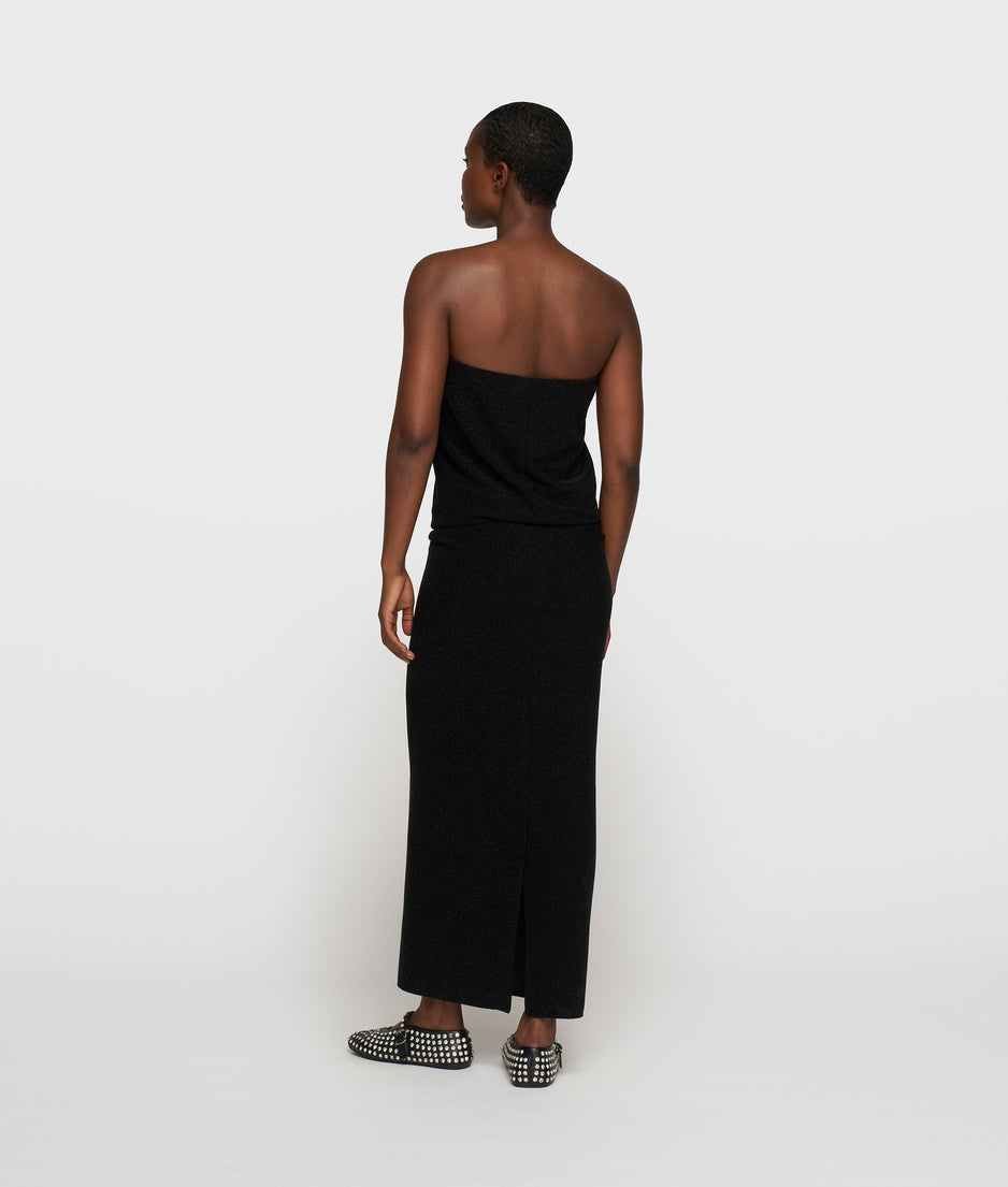 tube dress sparkle | black