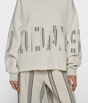 statement hoodie 10DAYS | soft white melee