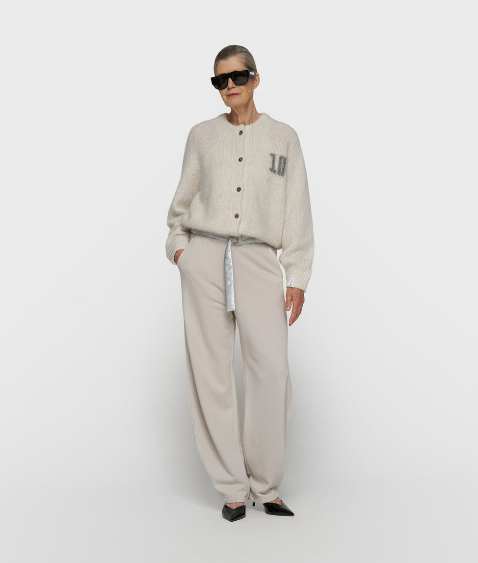 gebreid vest cardigan | ecru