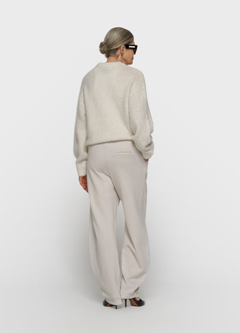 gebreid vest cardigan | ecru