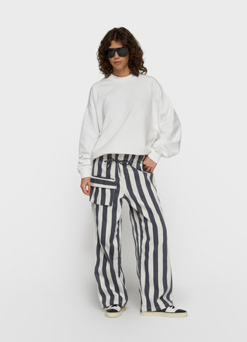 baseball sweater yin yang | ecru