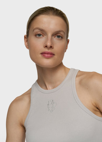tank top rib | stone