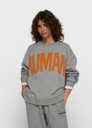 oversized sweater | light grey melee