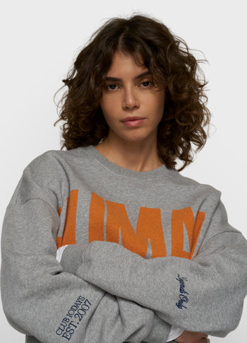 oversized sweater | light grey melee
