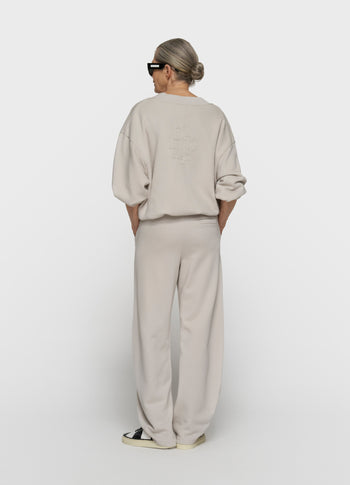 V-hals balloon sweater | stone