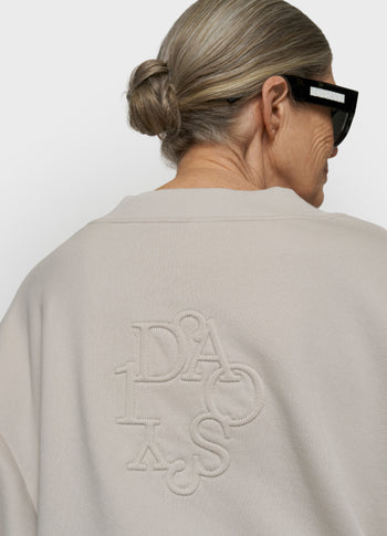 V-hals balloon sweater | stone