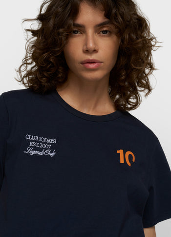 fitted tee | dark blue