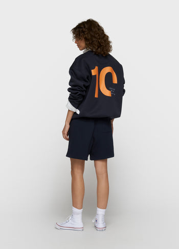 statement sweater | dark blue