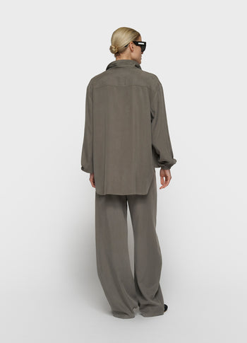 lyocell shirt | dark fog