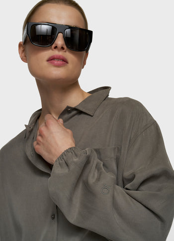 lyocell shirt | dark fog
