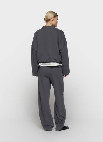 omkeerbaar fleecevest | steel blue