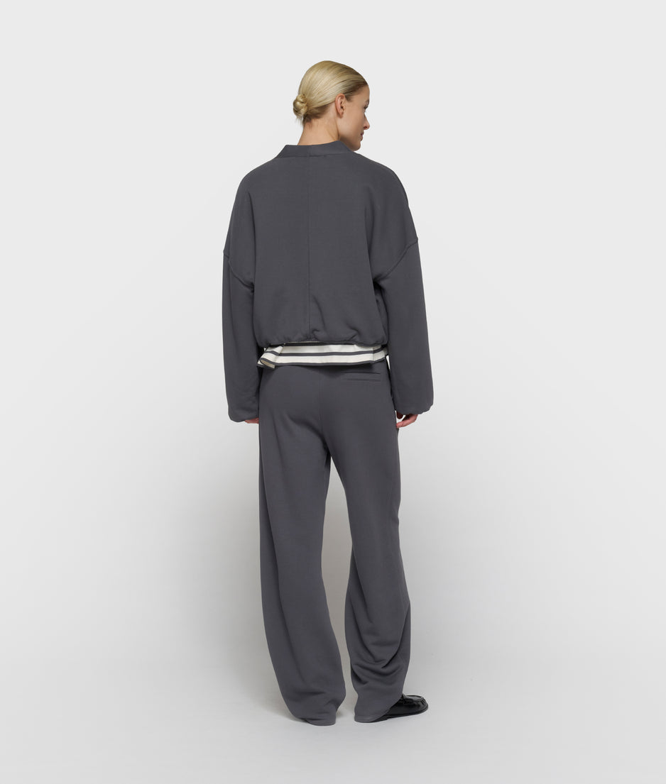 omkeerbaar fleecevest | steel blue