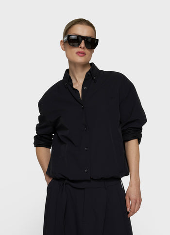travel blouse jacket | black
