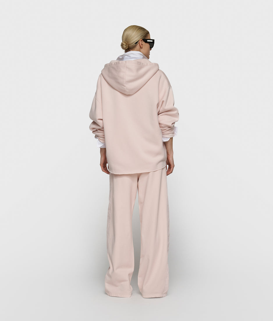 statement zip hoodie | powder