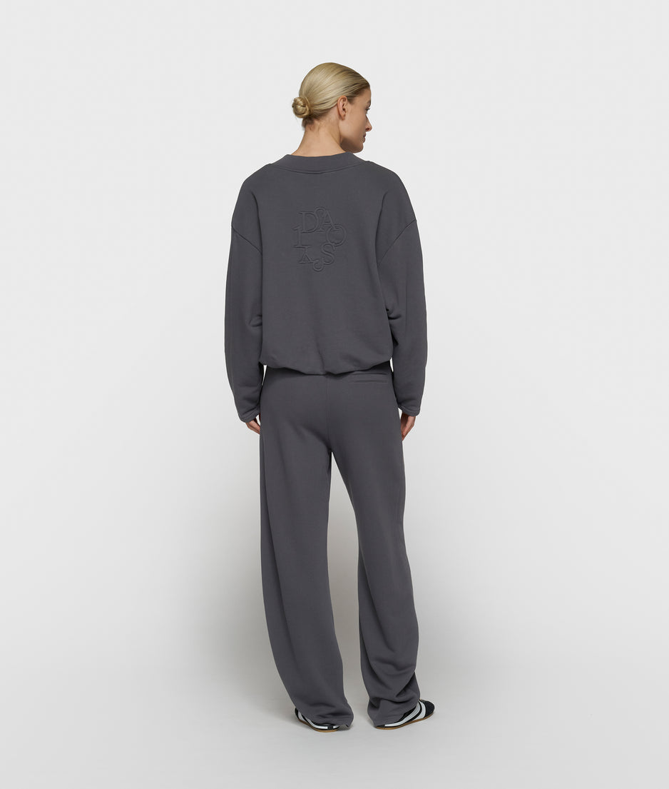 banana broek fleece | steel blue