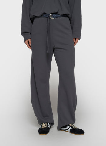 banana broek fleece | steel blue