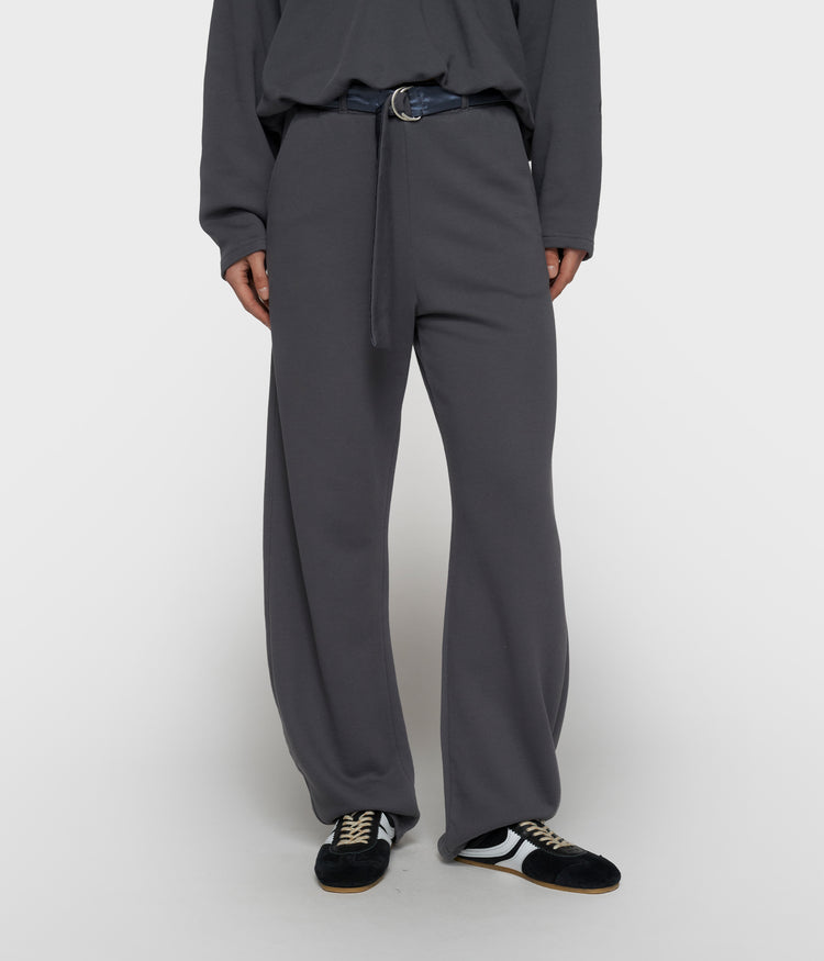 banana broek fleece | steel blue