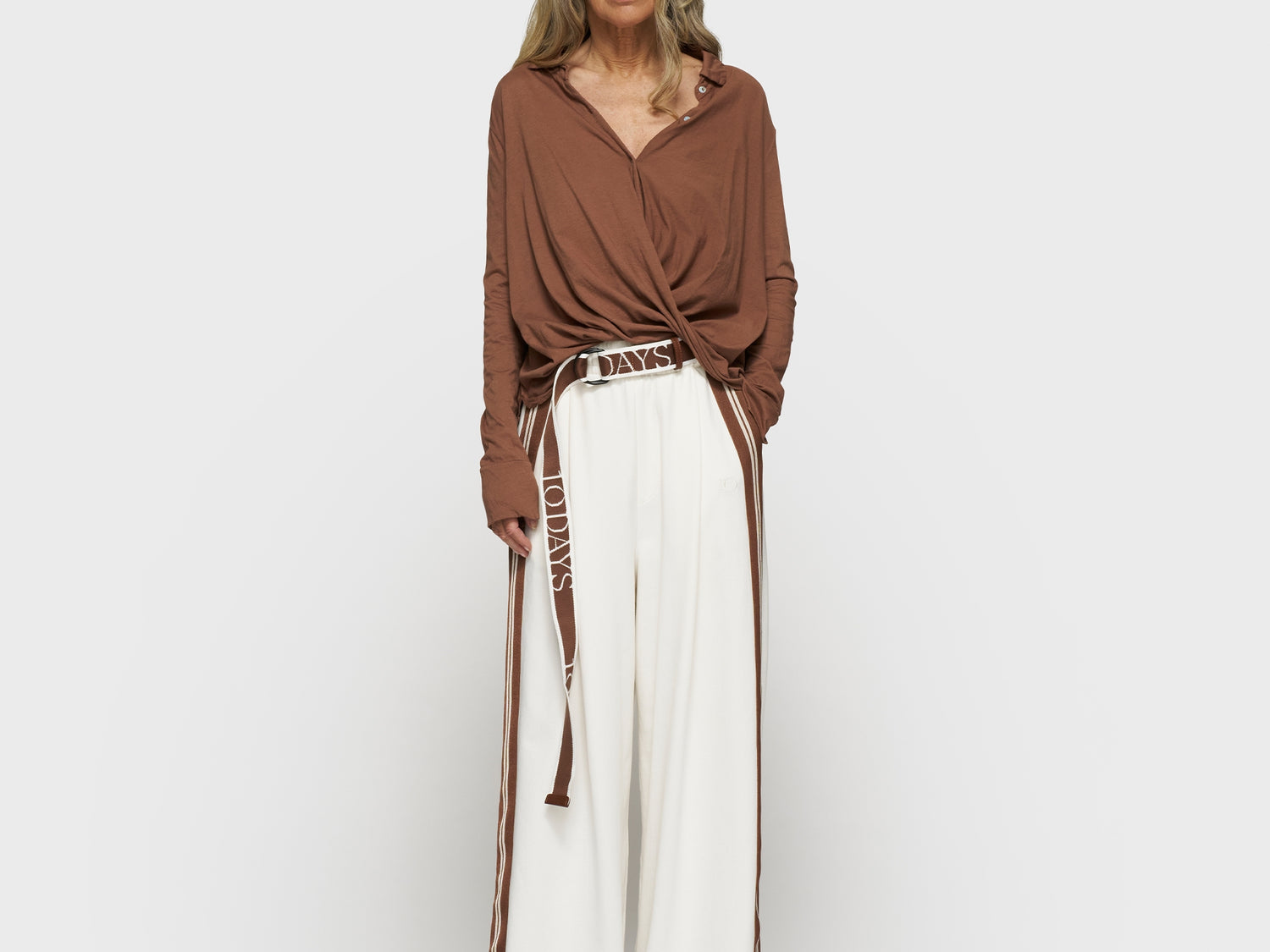 wide pants tape | ecru