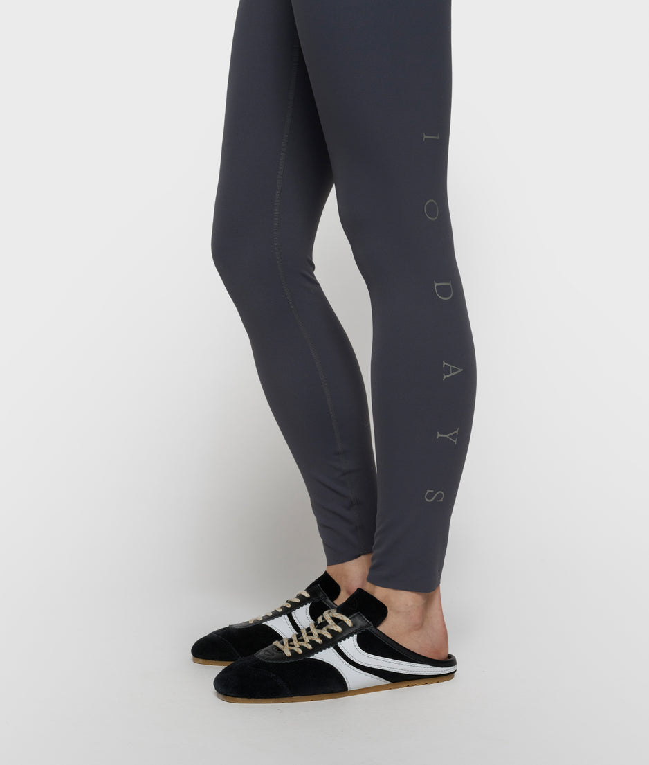 sporty legging | steel blue