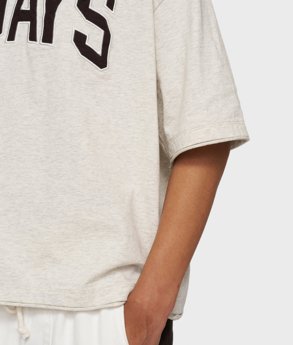 baseball tee 10DAYS | soft white melee