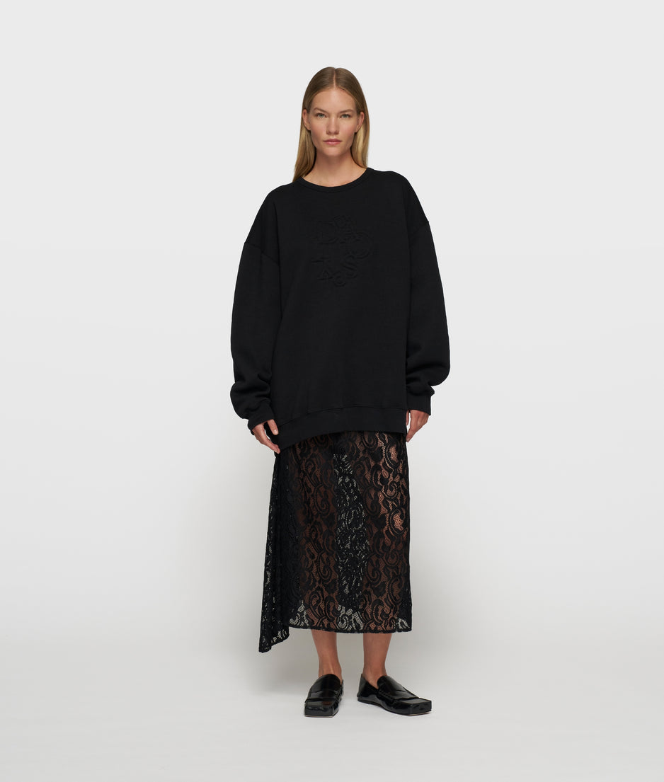 long sweater curly 10 | black