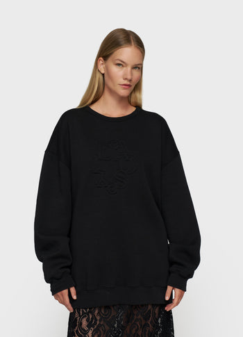 long sweater curly 10 | black