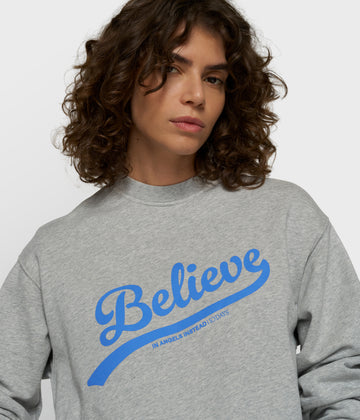 petite sweater | light grey melee
