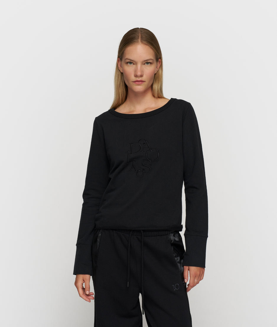 easy logo sweater | black