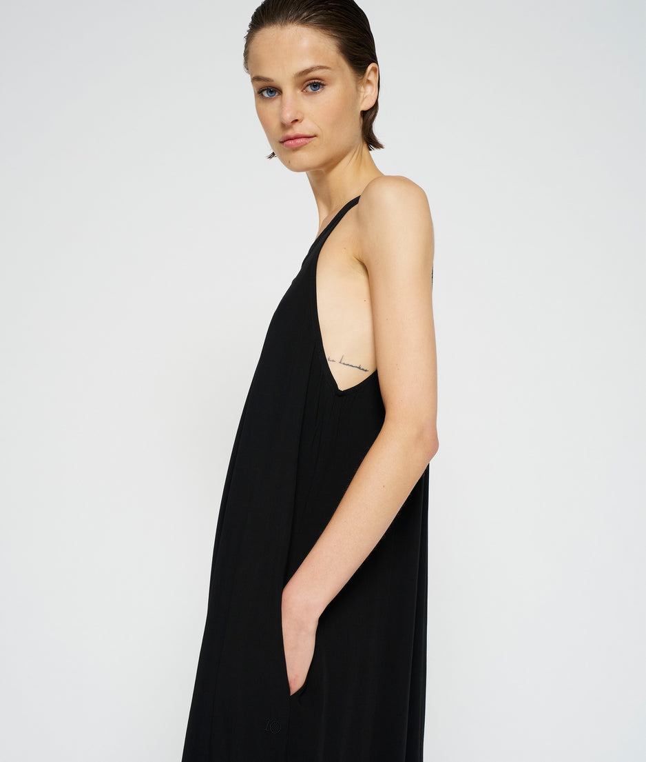 smoking dress | black