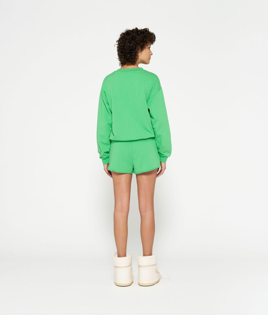 logo sweater | apple green