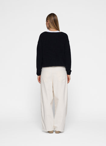 sweater soft knit | black