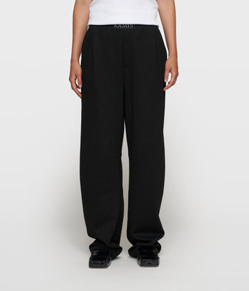 banana pants pinstripe | black