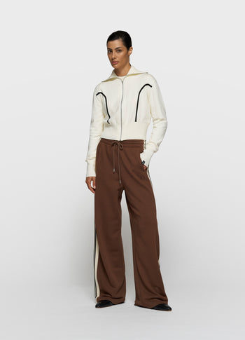 slim knit cardigan | ecru