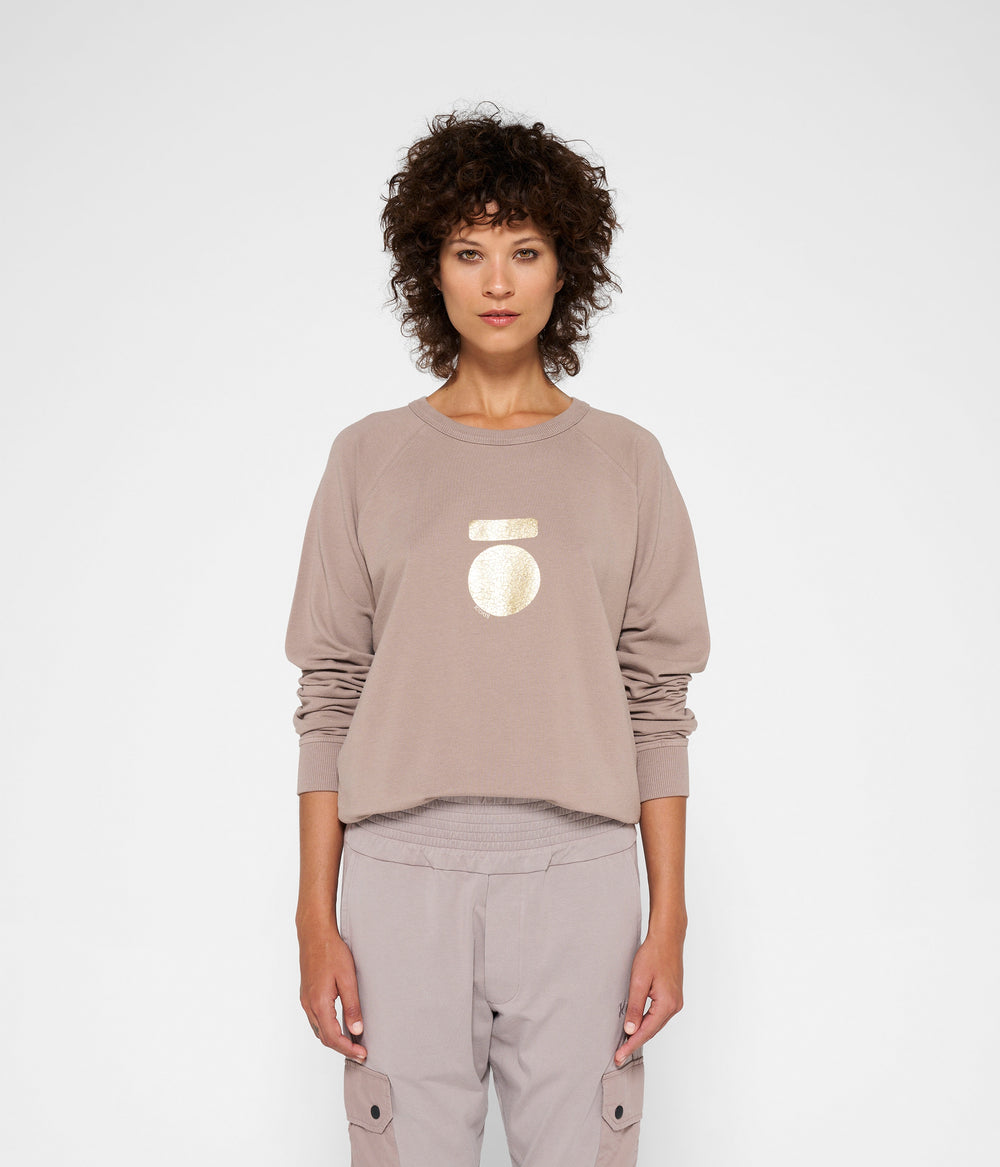 icon sweater | warm taupe