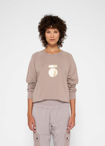 icon sweater | warm taupe