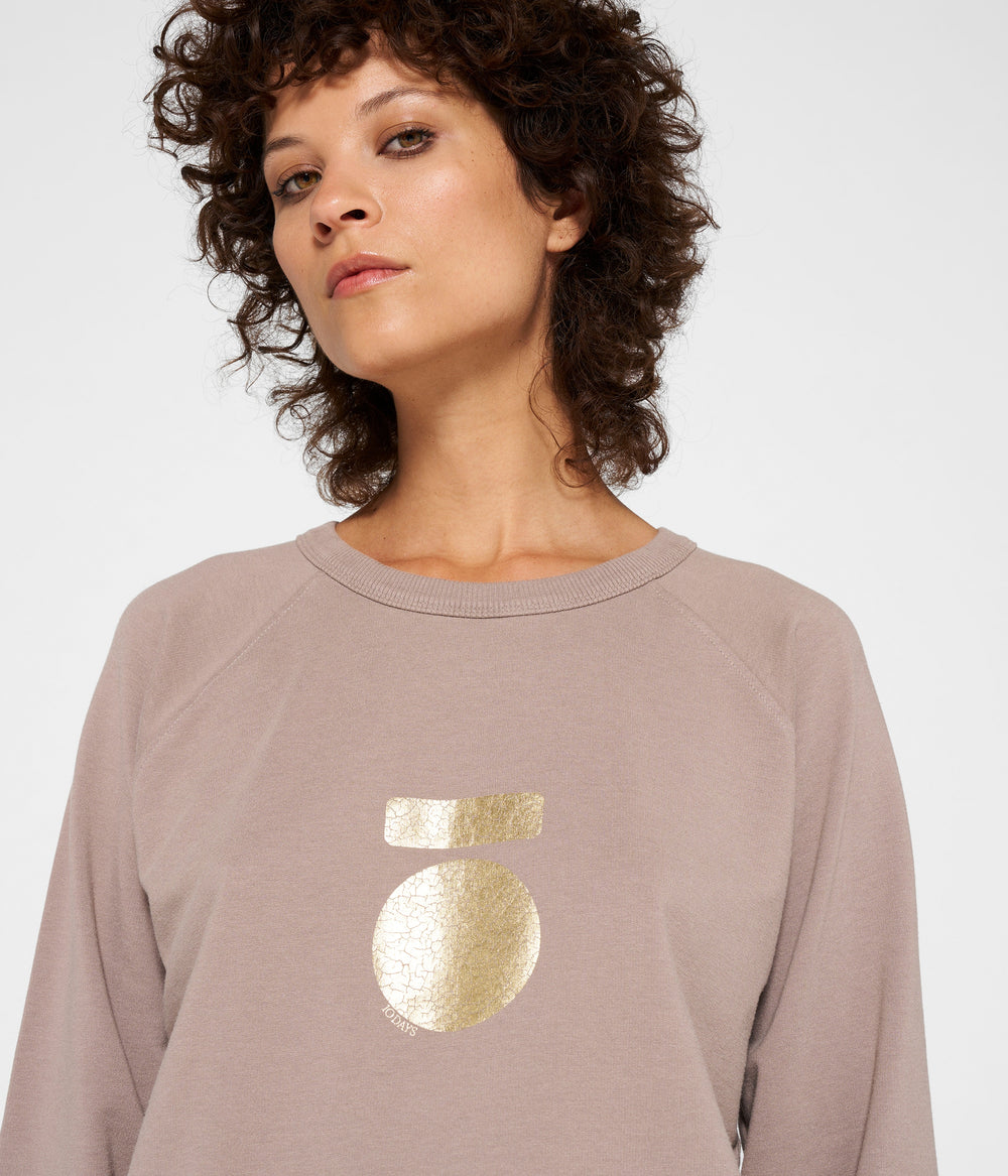 icon sweater | warm taupe