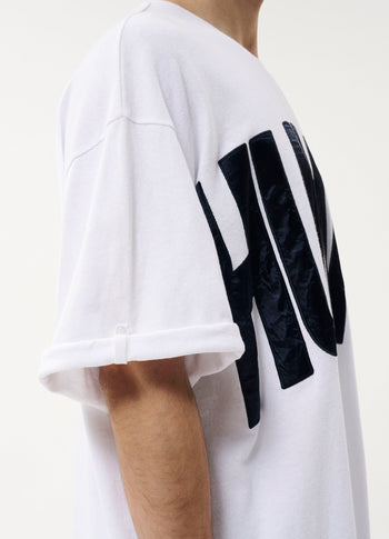 Andy heavy jersey tee | white