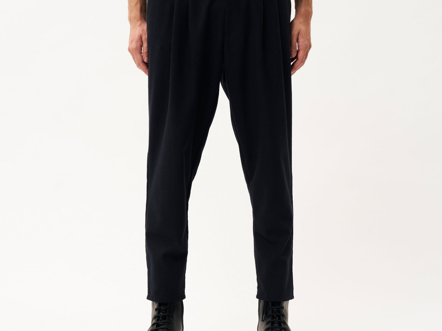 Cameron wool woven pants | dark blue