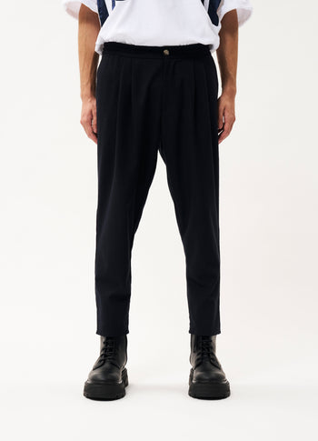 Cameron wool woven pants | dark blue